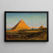 Les Pyramides de Gizeh - Carl Wuttke — framed artwork on a wall