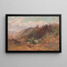 Landscape of the Mountains in West Bengal - Carl Wuttke — framed artwork on a wall