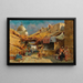 Oriental Bazaar Painting - Carl Wuttke — framed artwork on a wall