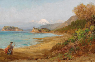 Pilgrim en route vers le mont Fuji - Carl Wuttke — artwork view