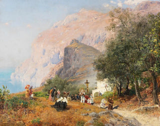 Procession à Capri - Carl Wuttke — artwork view