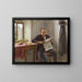 The newspaper reader - Carl Zewy — framed artwork on a wall