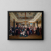 a game room in Wiesbaden - Carl d'Unker — framed artwork on a wall