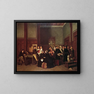 Waiting Room of Third Class II - Carl d'Unker — framed artwork on a wall