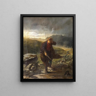 L'orage - Carl von Hüberlin — framed artwork on a wall