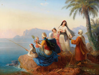 Summer Excursion at the Sea - Carl von Hess — artwork view