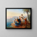 Summer Excursion at the Sea - Carl von Hess — framed artwork on a wall