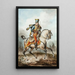 Captain of the 7th Hussar Regiment of M. de Martot - Carle Vernet — framed artwork on a wall