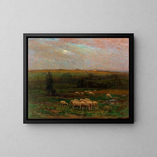 Evening after a shower - Carleton Wiggins — framed artwork on a wall