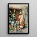 a Moor figure - Carlo Ascenzi — framed artwork on a wall
