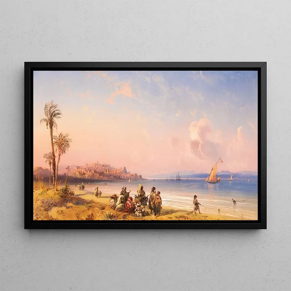 Ceuta - Carlo Bossoli — framed artwork on a wall