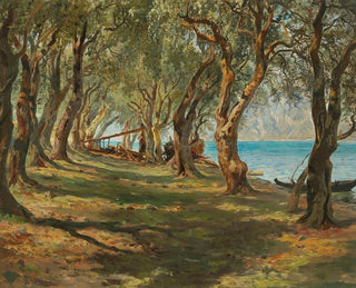 Olive grove au bord du lac de Garde - Carlo Brioschi — artwork view