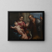 Sainte Famille avec le Saint Enfant Jean - Carlo Caliari — framed artwork on a wall