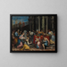 The Presentation at the Temple - Carlo Caliari — framed artwork on a wall