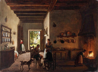Interior kitchen painting - Carlo Canella — artwork view