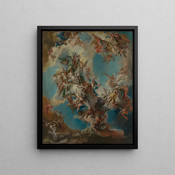 La générosité et les arts - Carlo Carlone — framed artwork on a wall