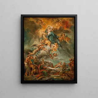 L'Assomption de la Vierge - Carlo Carlone — framed artwork on a wall