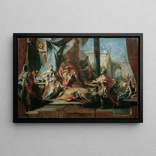 La Continence de Scipion - Carlo Carlone — framed artwork on a wall