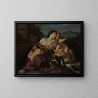 Charité - Carlo Cignani — framed artwork on a wall