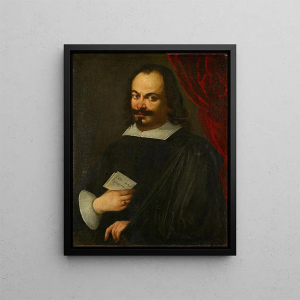 Self-portrait - Carlo Cignani — framed artwork on a wall