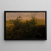 Hedge with blackberries - Carlo Dalgas — framed artwork on a wall