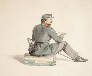 The wounded soldier - Carlo Dalgas — artwork view