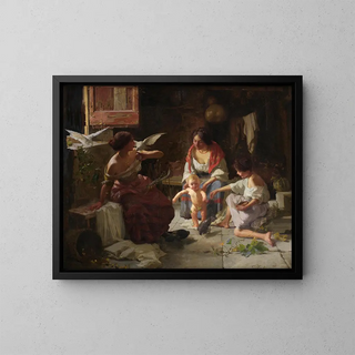 Premiers pas - Carlo Facchinetti — framed artwork on a wall