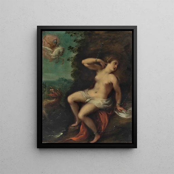 Andromeda - Carlo Francesco Nuvolone — framed artwork on a wall
