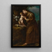 Saint Antoine de Padoue with the Child Jesus - Carlo Francesco Nuvolone — framed artwork on a wall