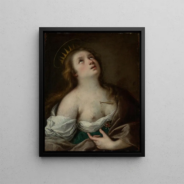 Vision of Saint Ursula - Carlo Francesco Nuvolone — framed artwork on a wall
