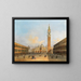 a view of Saint Mark's Square and the Campanile - Carlo Grubacs — framed artwork on a wall