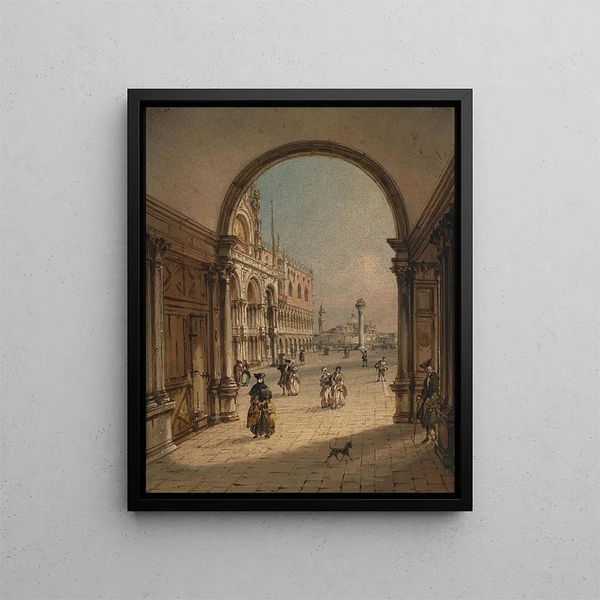 Place Saint-Marc - Carlo Grubacs — framed artwork on a wall