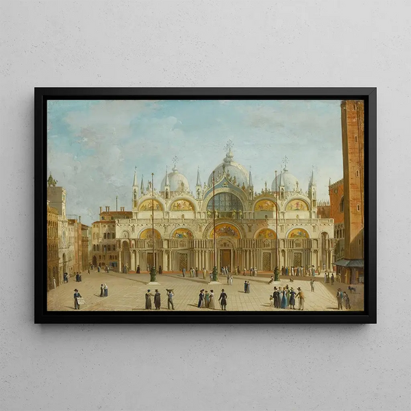 Place Saint-Marc in Venice - Carlo Grubacs — framed artwork on a wall