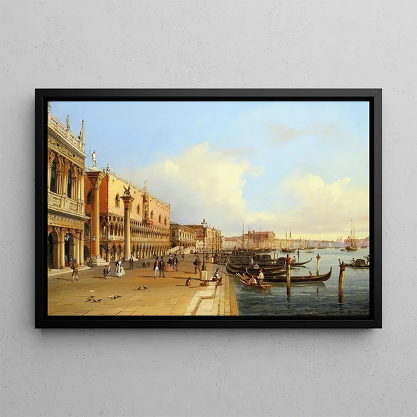 Le Grand Canal Venise - Carlo Grubacs — framed artwork on a wall