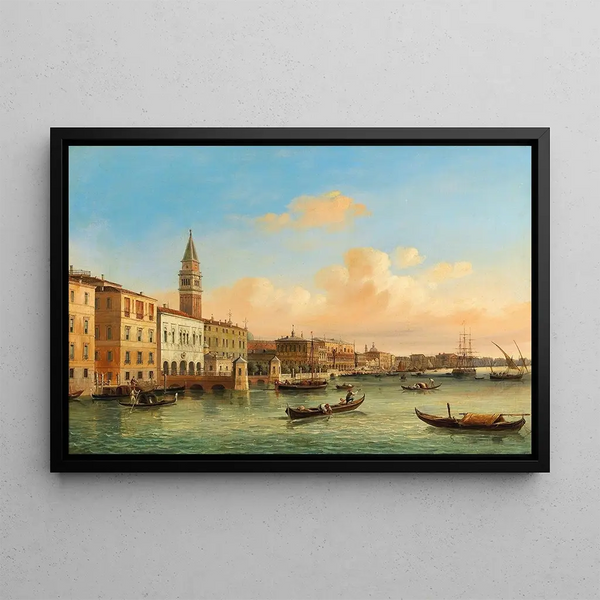 Venice Painting - Carlo Grubacs — framed artwork on a wall