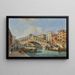 Venice View of the Rialto Bridge from the south - Carlo Grubacs — framed artwork on a wall