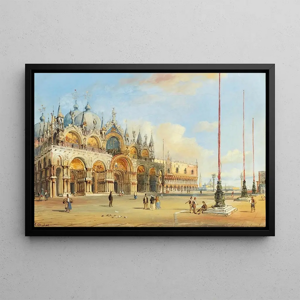 Venice Saint Mark's Basilica - Carlo Grubacs — framed artwork on a wall