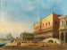 Venice painting, view of the Saint Mark's Basin and the Doge's Palace with Santa Maria della Salute in the background - Carlo Grubacs — artwork view