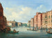 Venice painting, view of the Grand Canal with the Palazzo Cavalli-Franchetti and the Palazzo Barbaro - Carlo Grubacs — artwork view