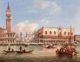 Venice, view of the Piazzetta and the Doge's Palace from the Bacino di San Marco - Carlo Grubacs — artwork view