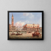 Venice, view of the Piazzetta and the Doge's Palace from the Bacino di San Marco - Carlo Grubacs — framed artwork on a wall