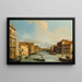 Venice, the Grand Canal of Palazzo Balbi at Rialto Bridge - Carlo Grubacs — framed artwork on a wall