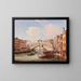 Venice, the Rialto Bridge - Carlo Grubacs — framed artwork on a wall