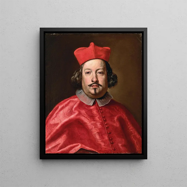 Portrait of Cardinal Camillo Massimo - Carlo Maratti — framed artwork on a wall