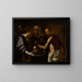 Salomé with the head of Saint John the Baptist - Carlo Sellitto — framed artwork on a wall