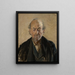 Tête de vieil homme - Carlos Federico Sáez — framed artwork on a wall