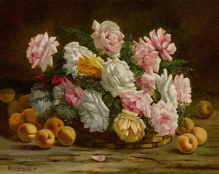 Roses et pêches - Carlos Rivero Sanabria — artwork view