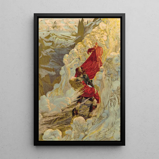 Fervaal - Carlos Schwabe — framed artwork on a wall