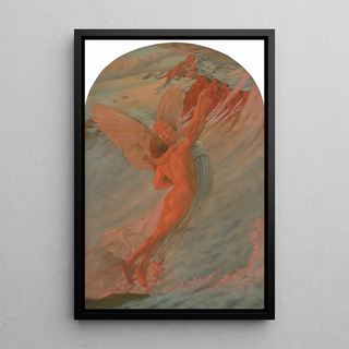 L'Idéal - Carlos Schwabe — framed artwork on a wall
