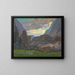 Landscape Painting of Dauphiné - Carlos Schwabe — framed artwork on a wall